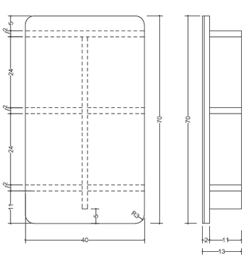 NIC Design Oltre Bathroom Mirrors