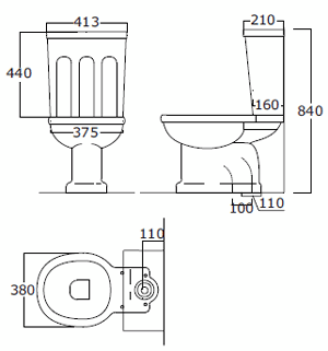 Bath&Bath Desdemona Traditional Bathroom Toilets