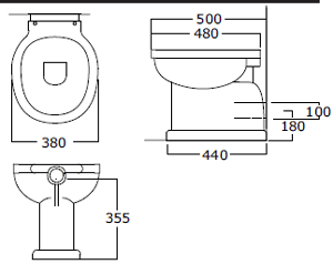 Bath&Bath Desdemona Traditional Bathroom Toilets