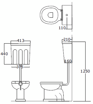 Bath&Bath Desdemona Traditional Bathroom Toilets