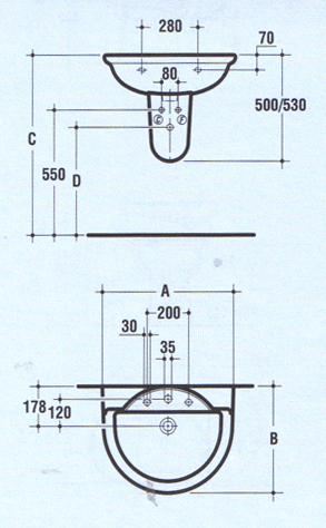 Ideal Standard Esedra Bathroom Sinks