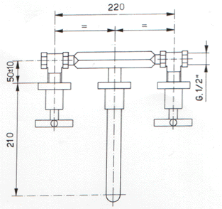 GS Cilindra 1657 Bathroom Taps