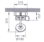 Hansgrohe Pharo Lift Bathroom Shower Panel