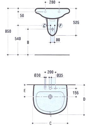 Ideal Standard Tesi Bathroom Sinks