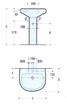 Ideal Standard Tesi Bathroom Sinks