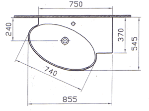 Vitra Espace Bathroom Sinks